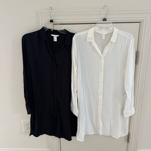 Set of 2 button down top